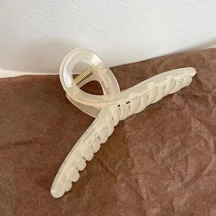 High-End Matte Frosted Large Hair Claw Clip, Women's Chic Shark Clip