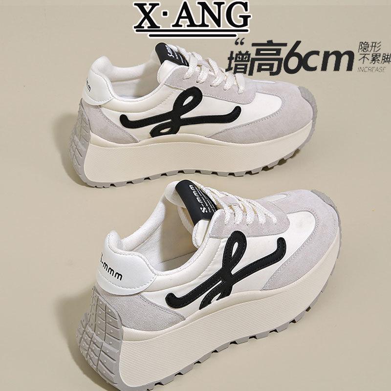 

Leather Forrest Gump shoes children s versatile thick-soled heightening women s shoes 2025 spring and summer new breathable and lightweight casual spo 35