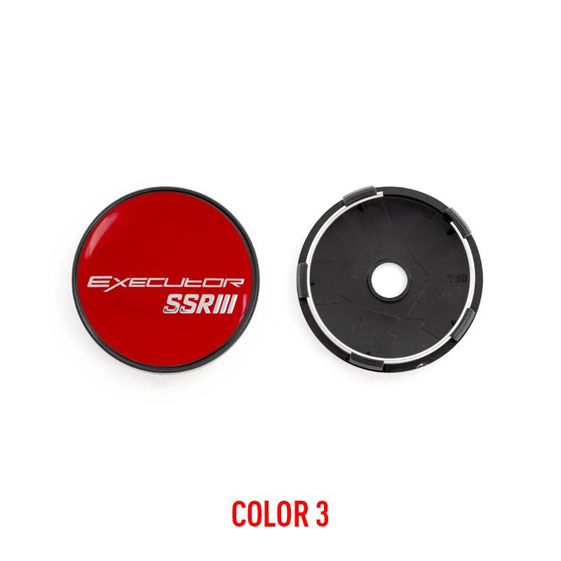 ASL1 4PCS/lot 60MM EXECUTOR SSR Car Wheel Center Hub Caps Car Emblem Badge Logo Wheel Center Cap Label Car Styling Accessories
