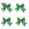 Champagne Party Supplies 4Pcs Glitter Christmas Bow, Sparkling Ribbon Hanging Ornament for Floral Arrangement Bows Tree Front Door Wreath, Festive