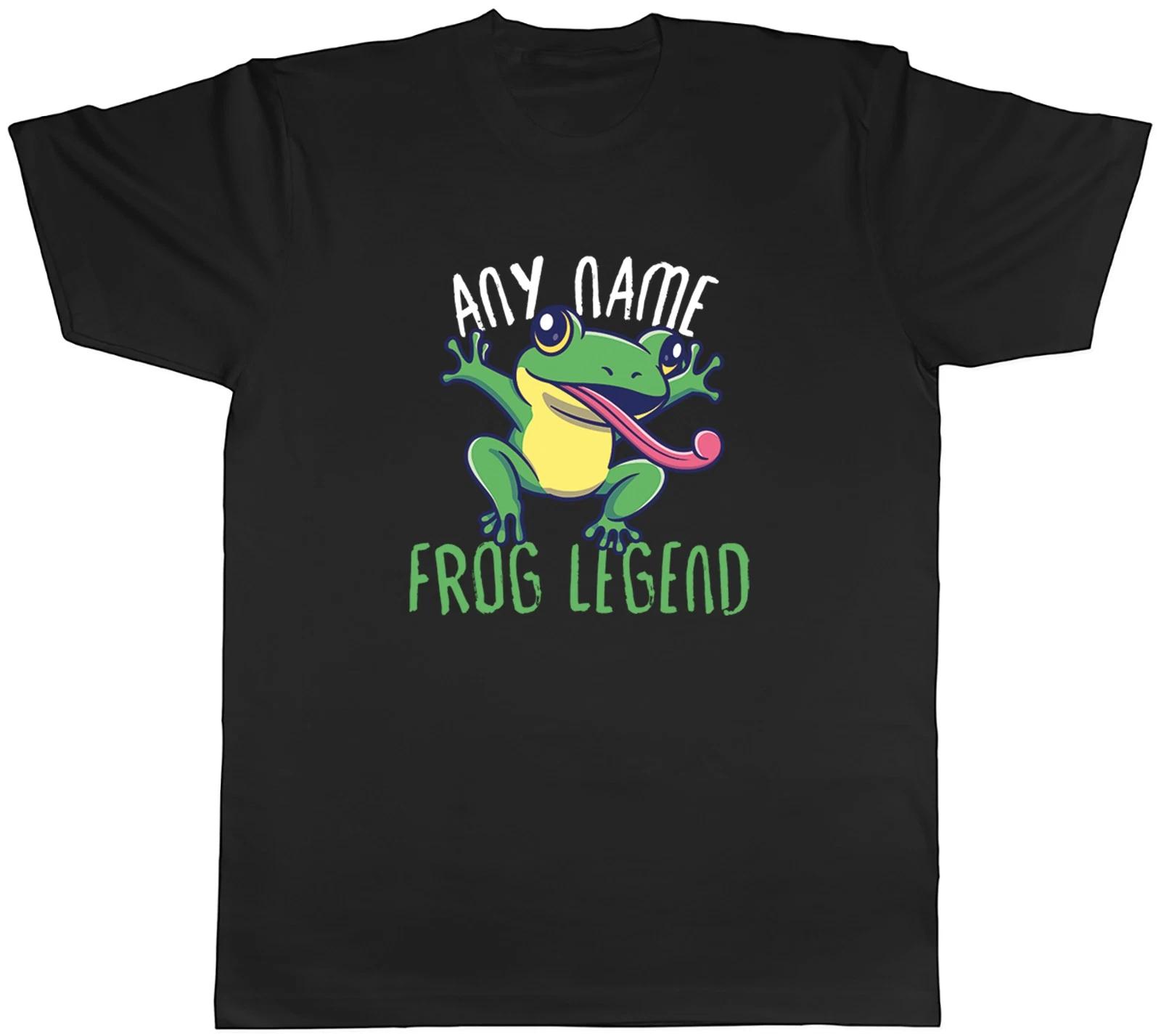 Personalised Any Name Frog Legend Mens T-Shirt Tee Gift Top XS