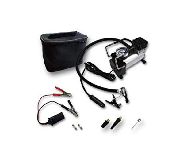 Emerson Compressor with Direct Maximum Pressure Discharge Rate and Cap for Easy Includes a Carry Bag for Convenient and Multiple Adapters for