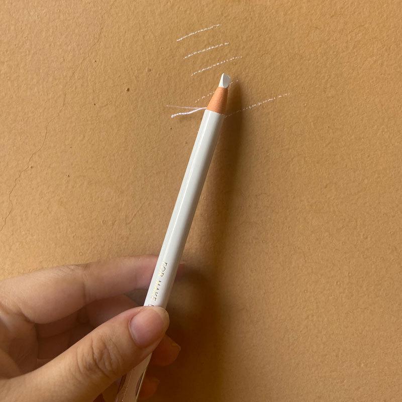 1818 White Waterproof Non-Smudge Pull-String Eyebrow Pencil and Eyeliner with Tear-Off Paper Wrapper