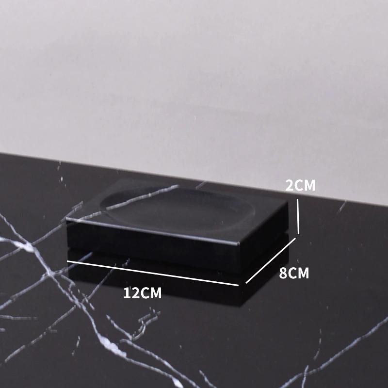 

Black Marquina Natural Marble Bathroom Accessories Luxury Nero Margiua Soap Dispenser Cup Mug Tissue Box Bathroom Toiletry