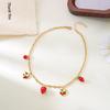 Cherry Strawberry Pendant Clavicle Necklace - High-End Versatile Jewelry