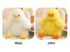 Adorable Yellow Long-Haired Plush Duck Doll - Huggable Stuffed Animal Pillow Gift
