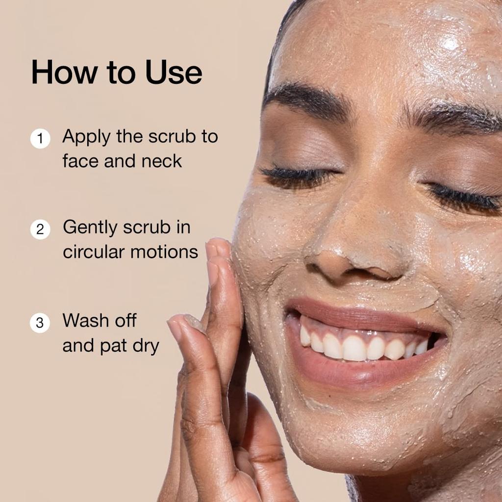 mCaffeine Coffee Face Scrub 75gm Pack of 1 | Exfoliating Tan & Dead Skin Removal Scrub for Women & Men