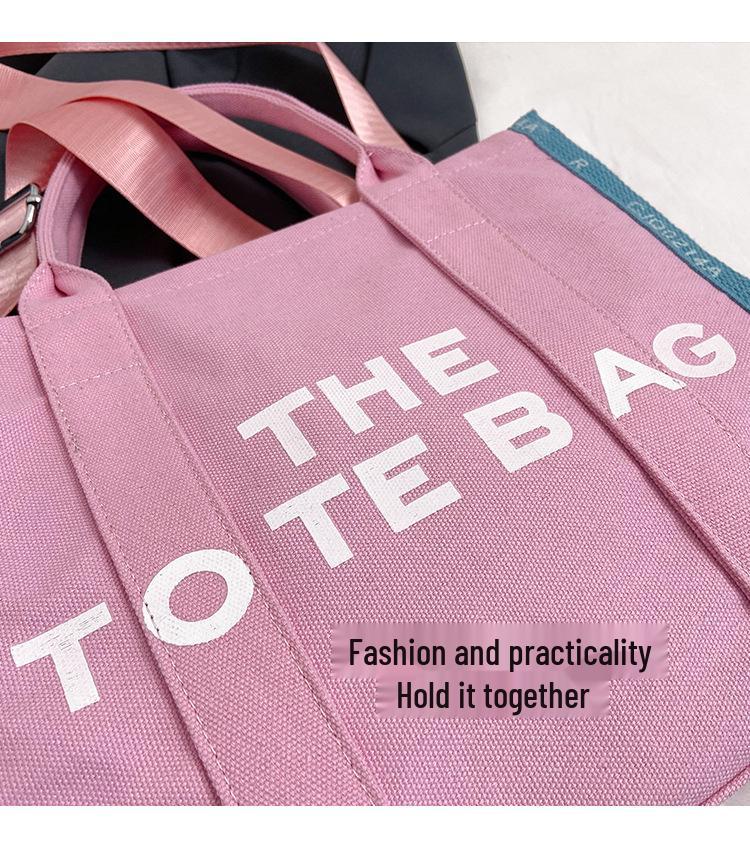 Damska torba płócienna typu tote o dużej pojemności