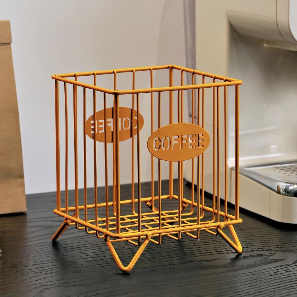 Durable Multicolor Coffee Pod Organizer Square Stationery Supplies Storage Rack Desk Organizer Storage Basket Home Decoration