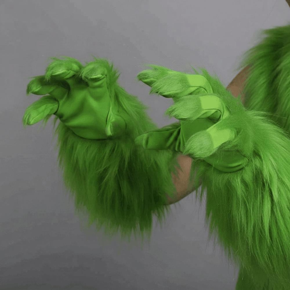 Creepy Halloween Gloves Realistic Cosplay Mittens Costume Accessories Werewolf Hands Pranks