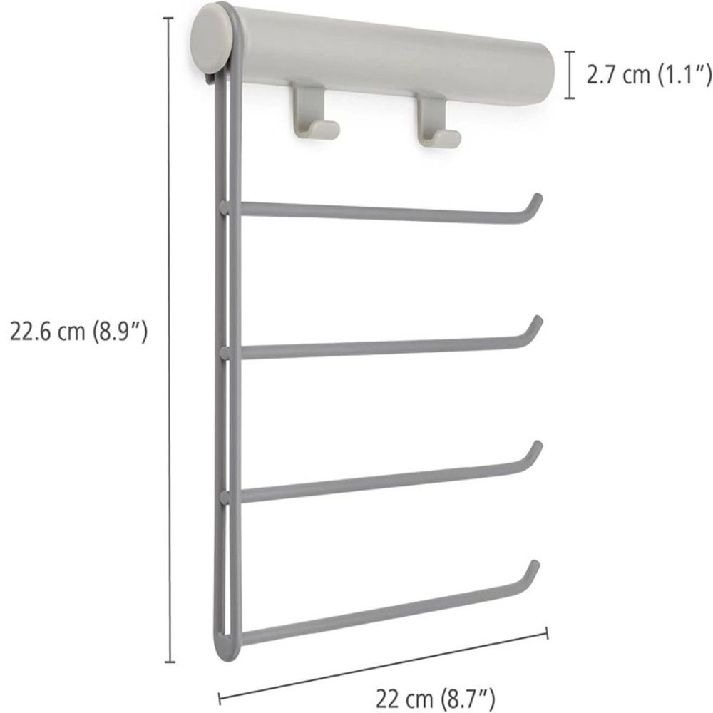 4 Layers Scarf Tie Hanger Self-adhesive Belt Storage Rack Durable Scarf Hanger Hook  Kitchen