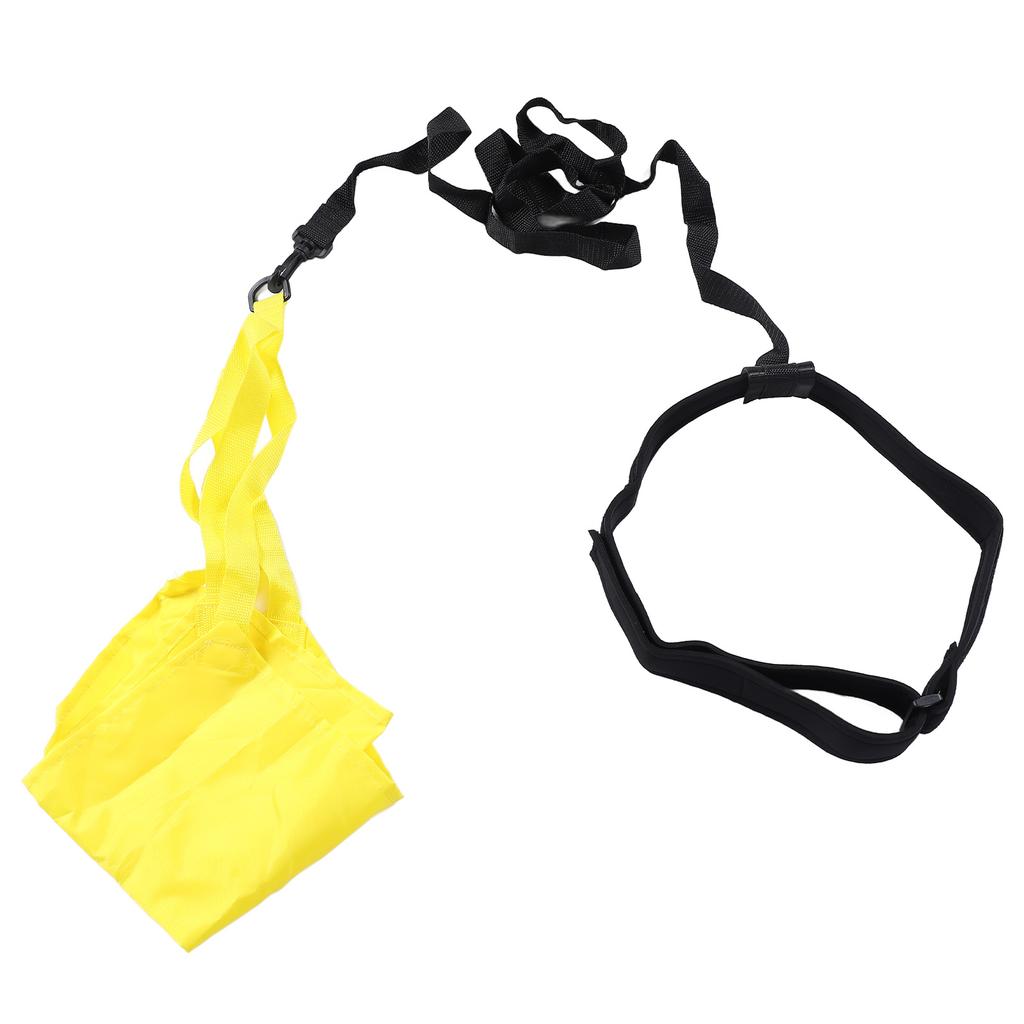 Swim Parachute Resistance Belt Set Nylon PP Anti Loosening Buckle Swimming Parachute Resistance