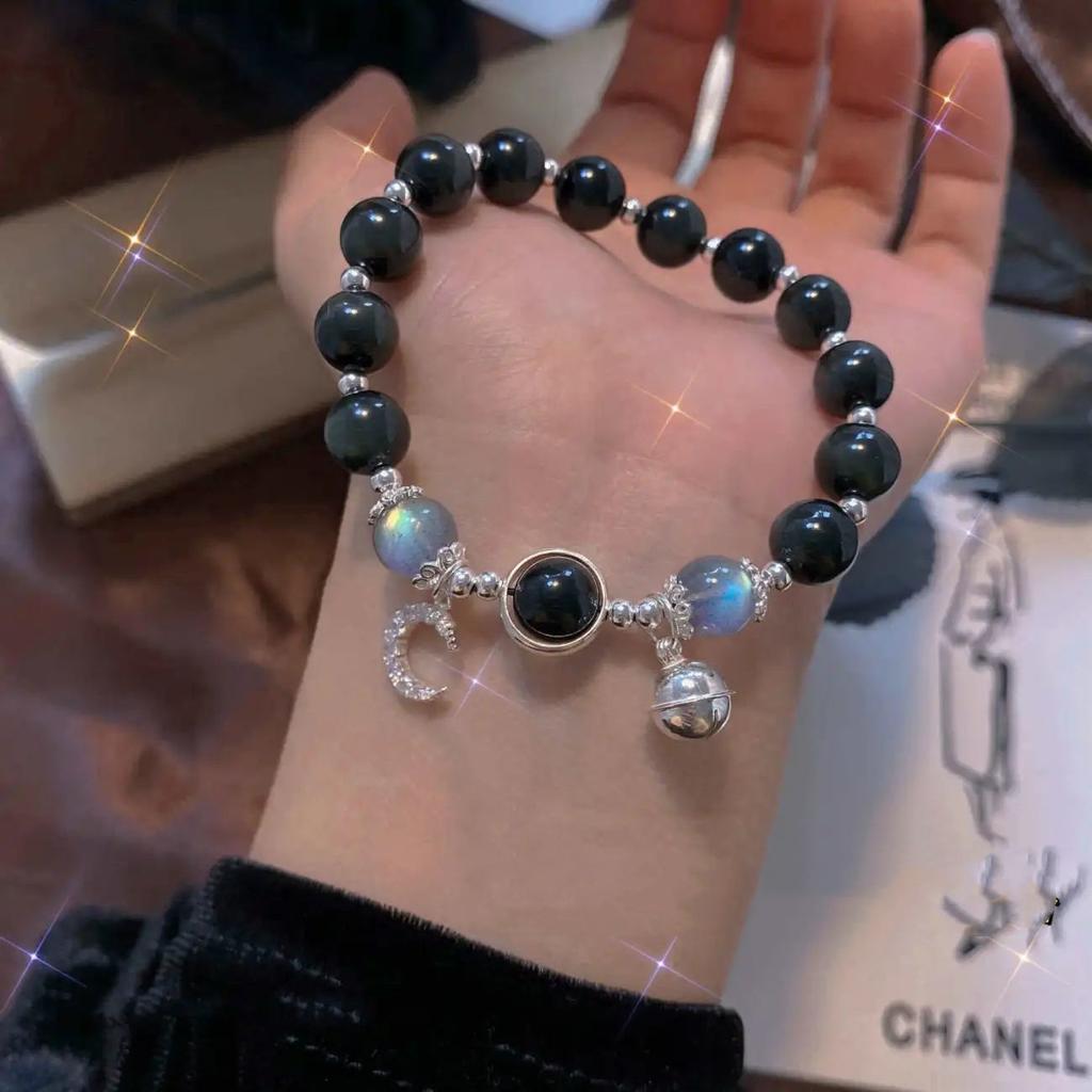JYL TS Bracelet Blue Tears Obsidian -Channels Calm & Attracts Emotional Luck