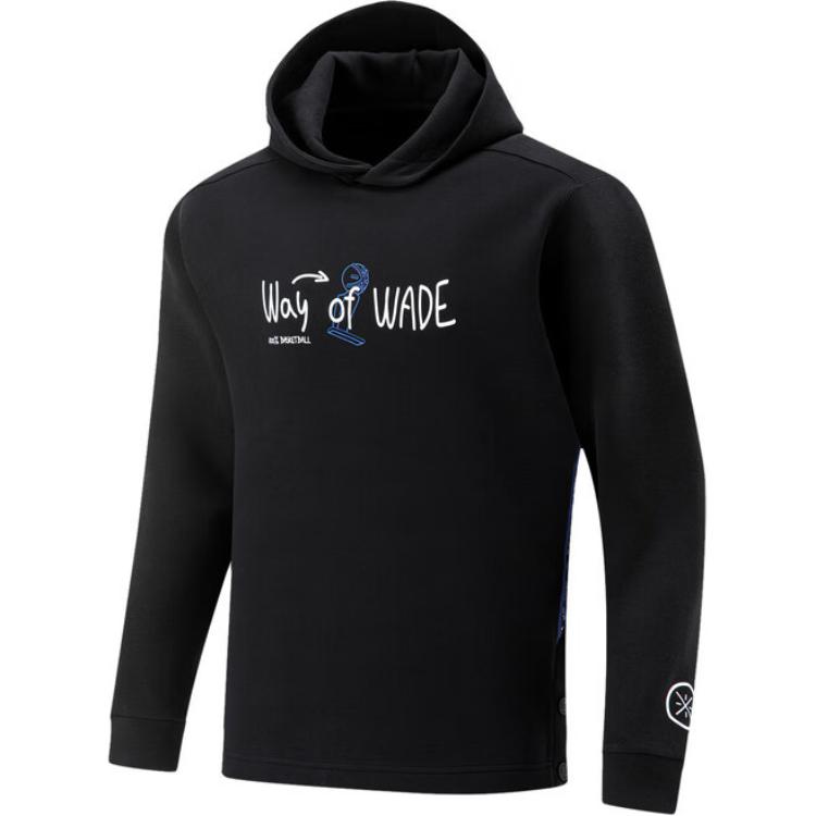 

Li-Ning Wade Series Printed Loose Hoodie Unisex Hoodies Black AWDU007-1 L