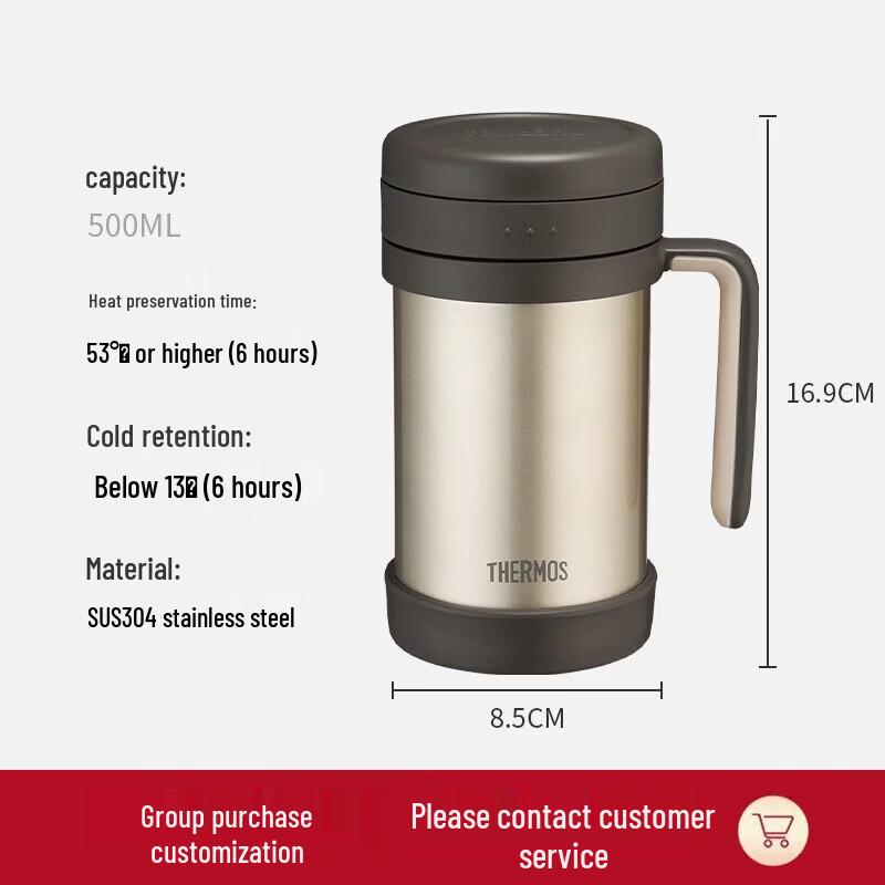 THERMOS TCMF-501 GL 500ml Stainless Steel Insulated Mug