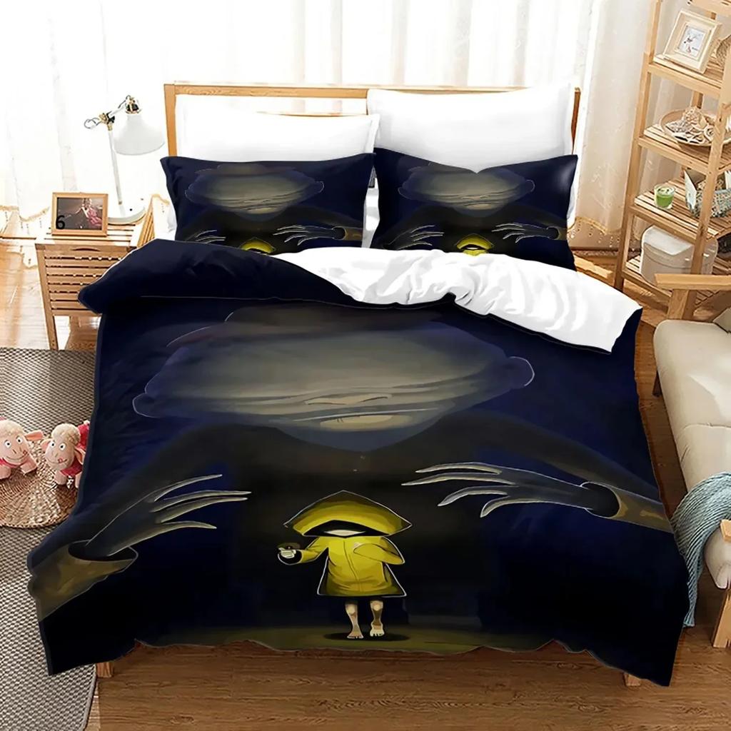 3D Game Little Nightmares Bedding Set Single Twin Full Queen King Size Little Nightmares Bed Set Adult Kid Bedroom Duvet Cover