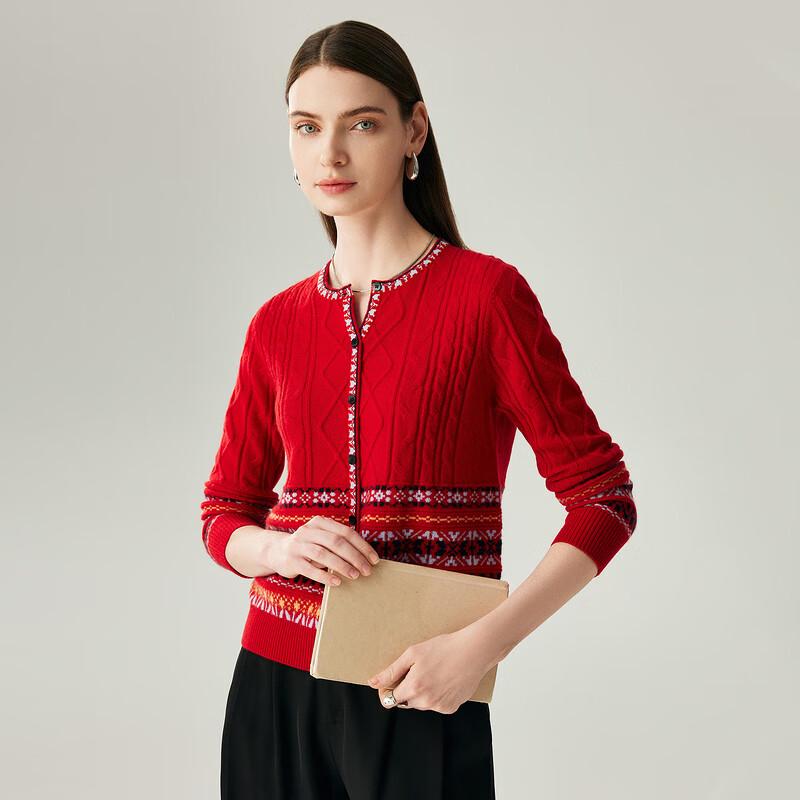 Zhaojun Women's Fair Isle Cashmere Sweater