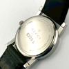 Used 951 New Battery GUCCI 5200L Date Watch Quartz Black Dial Leather Belt Ladies Round