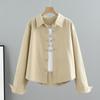 Denim Fashion Jacket Women's Spring and Autumn Short Loose All-match Long-sleeved Shirt Tooling Jacket Top Trend