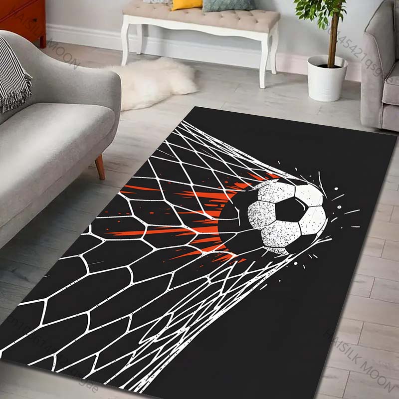 Goal Football Pattern Carpet for Living Room Bedroom Bathroom Mat Creative Doormat Sofa Home Decor Event Area Carpet for Gifts