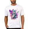 TEEHUB Vintage 3D Cat Play Guitar Men T-Shirt Fashion Streetwear Short Sleeve T Shirts Hipster Music Tee Cool Tops