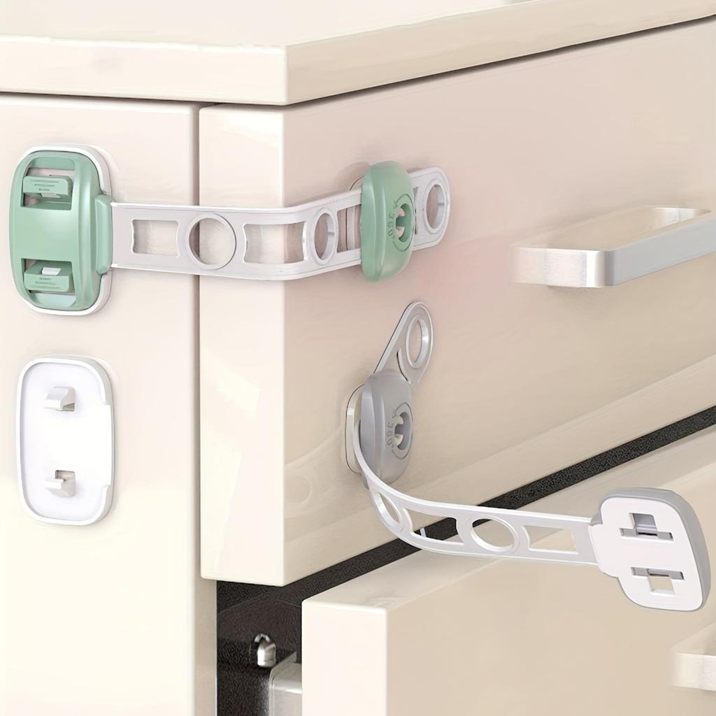 1pc- Child safety lock, baby drawer lock, protective cabinet, anti pinch refrigerator latch, child safety door lock