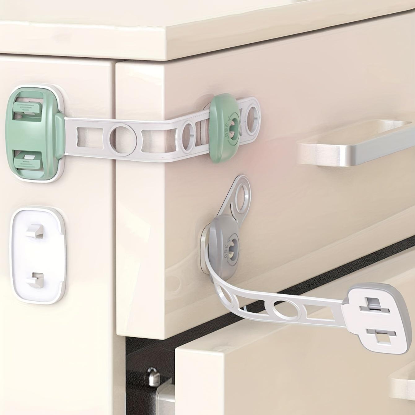 

1 шт. - Замок безопасности для детей, замок для детского ящика, защитный шкаф, защелка для холодильника против защемления, дверной замок безопасности для детей