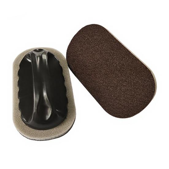 Cleaning Brush High-Density Sponge Pot Scrubber with Anti-Slip Handle Removes Stubborn Stains Burnt Residue Non-Scratch Kitchen Cleaning Scrubber