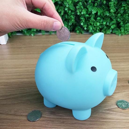 Cartoon Pig Vinyl Piggy Bank, Shatterproof Coin Cash Storage Container, Children Money Saving Box Decoration, Girls for Boys Girls