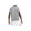 Nike Men's Gray Casual Breathable Printed Short-Sleeve T-Shirt