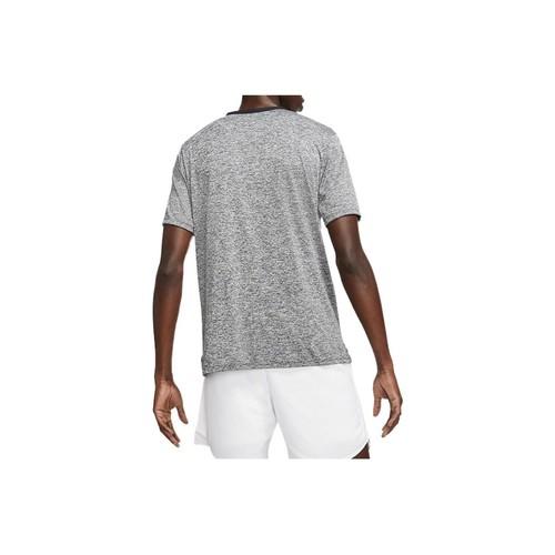 Nike Men's Gray Casual Breathable Printed Short-Sleeve T-Shirt