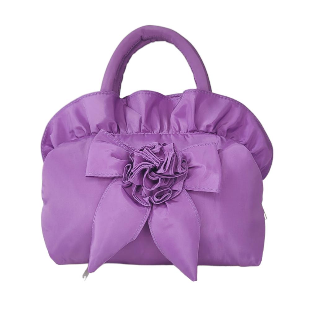 

Цветы Женская Сумка на Молнии Мини Сумка для Мамы Лолита Женская Сумка с Бантиком Ключ фиолетовый