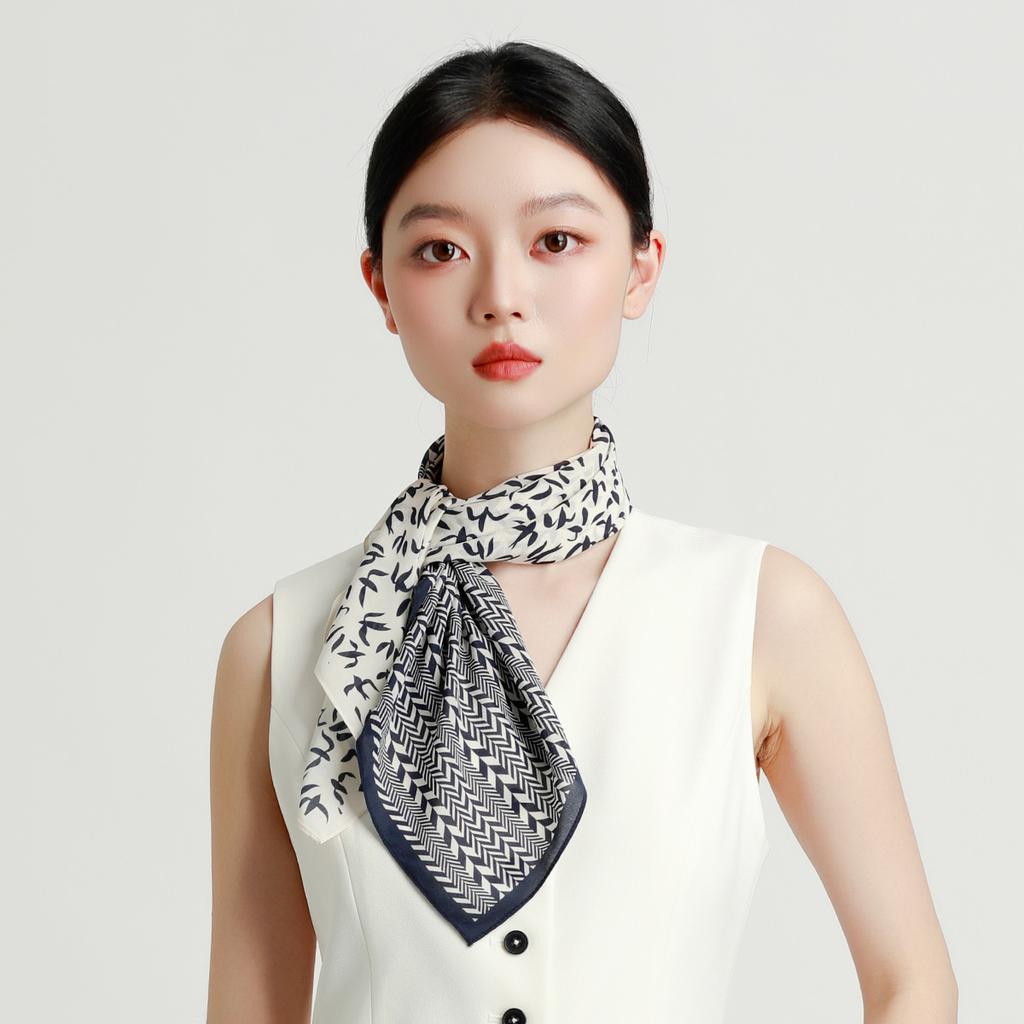 Versatile Styling Handkerchief 100% Mulberry Silk Scarf