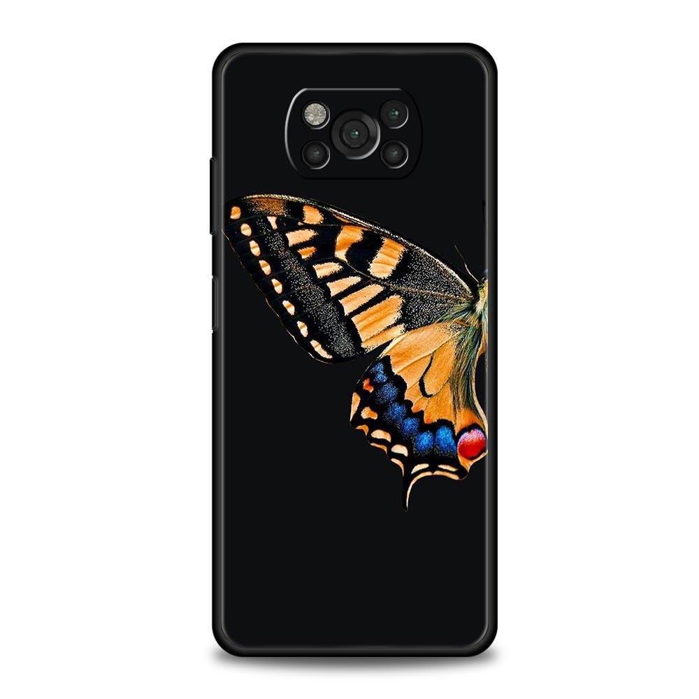 butterfly Phone Case For Xiaomi Mi Poco X3 NFC M3 F4 F3 M4 X4 Pro 5G Note 10 12 Lite 11 11T 10T 11X 13 12T Pro 9T Soft Cover