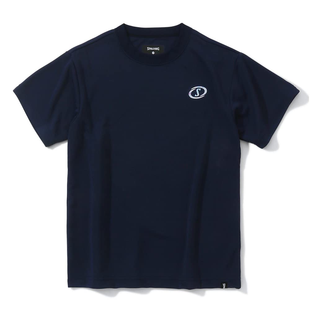 Spalding Junior Basketball T-Shirt, Hologram, Fast Size S, Navy, Size 140cm (SJT23205)