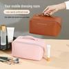 Large Capacity Travel Cosmetic Bag - Portable Pillow Design for Skincare and Toiletries