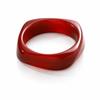 European and American popular smudged coffee bracelet resin women's arc bracelet student girlfriend ring jewelry