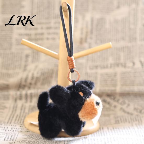 Stylish Bag Accessory Cute Dog Plush Keychain, Small Stuffed Animal Pendant for Backpack Mini Keychain Purse, Soft Puppy Key Ring Charm, Gift Lovers