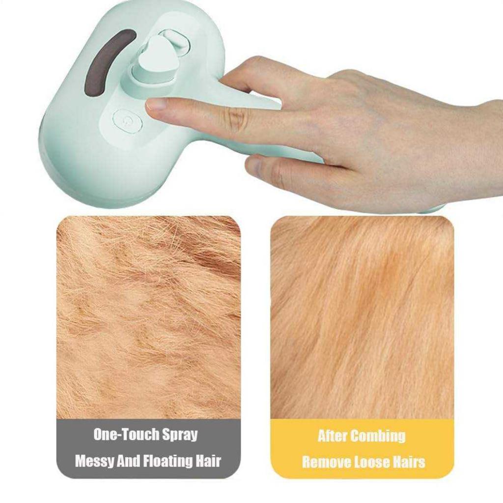 Dog Comb Pet Steam Massage Brush Safe Round Head Soft Teeth Spray Hair Removal Comb for Dog Universal for Cats Dogs Accessories