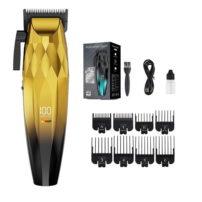 Professional Electric Hair Clipper Set with Digital Display for Barber Shop & Home Use