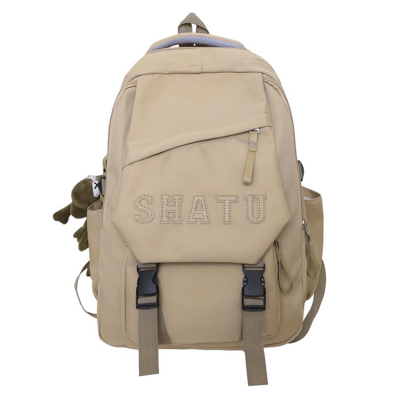 

Чоловічий шкільний рюкзак великої ємності, суцільний жіночий рюкзак, студентський рюкзак для комп’ютера хакі