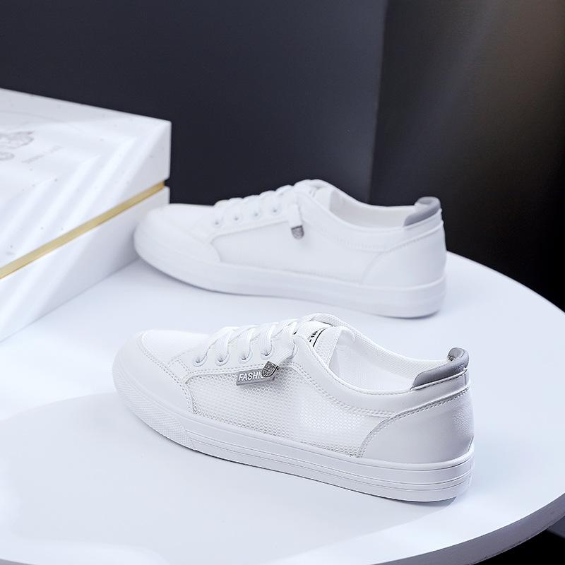 Летние новые дышащие ins плоская подошва сетчатые студенческие спортивные и повседневные туфли 35