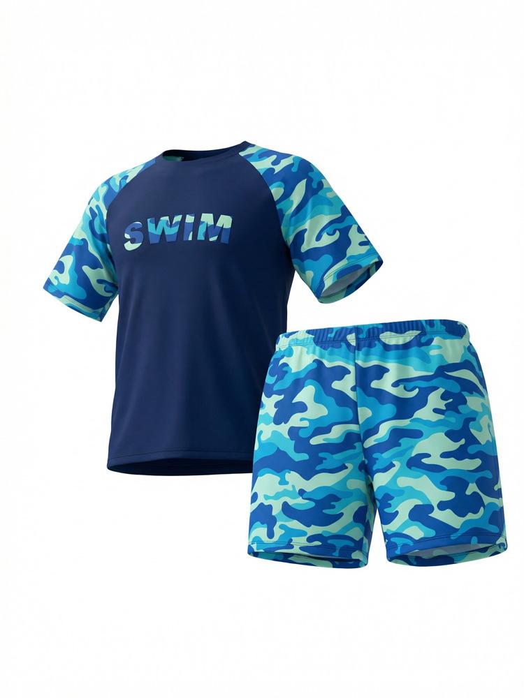 Sun Protective Quick-Dry Boys Two-Piece Swimsuit, 2026 New Teen Style
