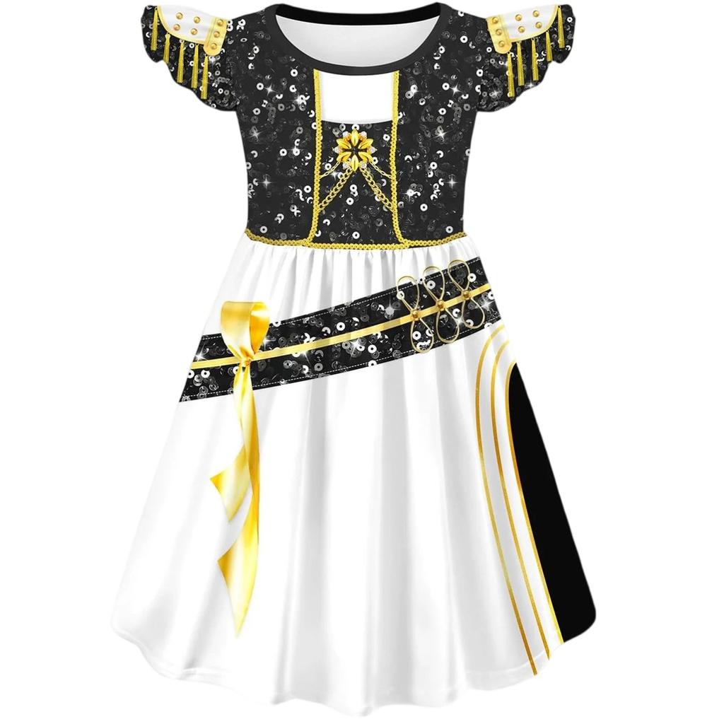 New Korean Wave Girl Group K-POP Witch Hunt Cosplay Rumi Children's Flying Sleeve Dress Cute Beautiful Fashionable Dress