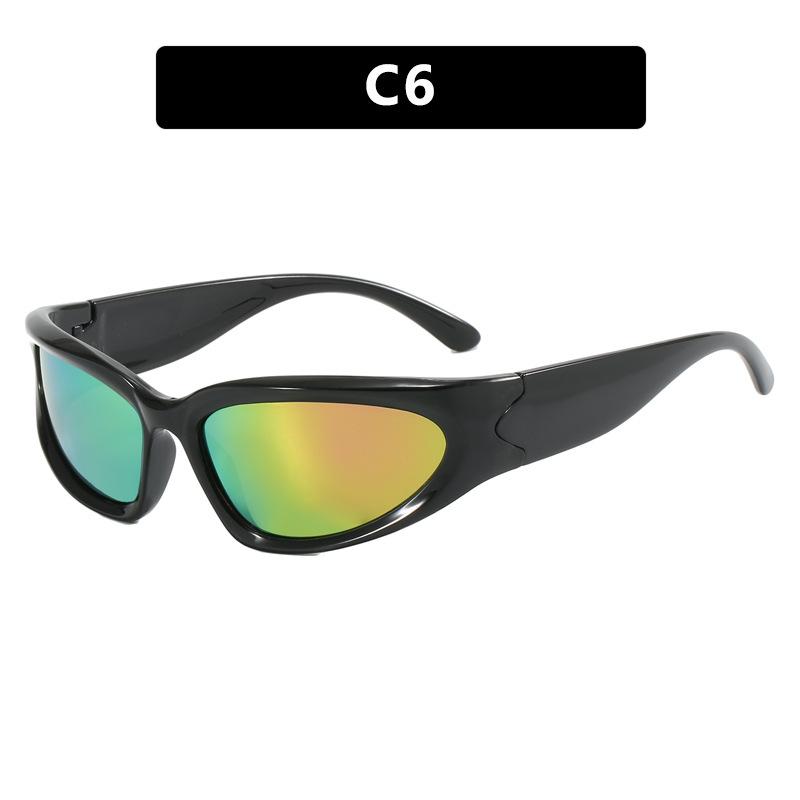New Children Cycling Sunglasses Sun Protection Fashionable Simple Hip Hop Street Style Personalized Sporty Eyewear