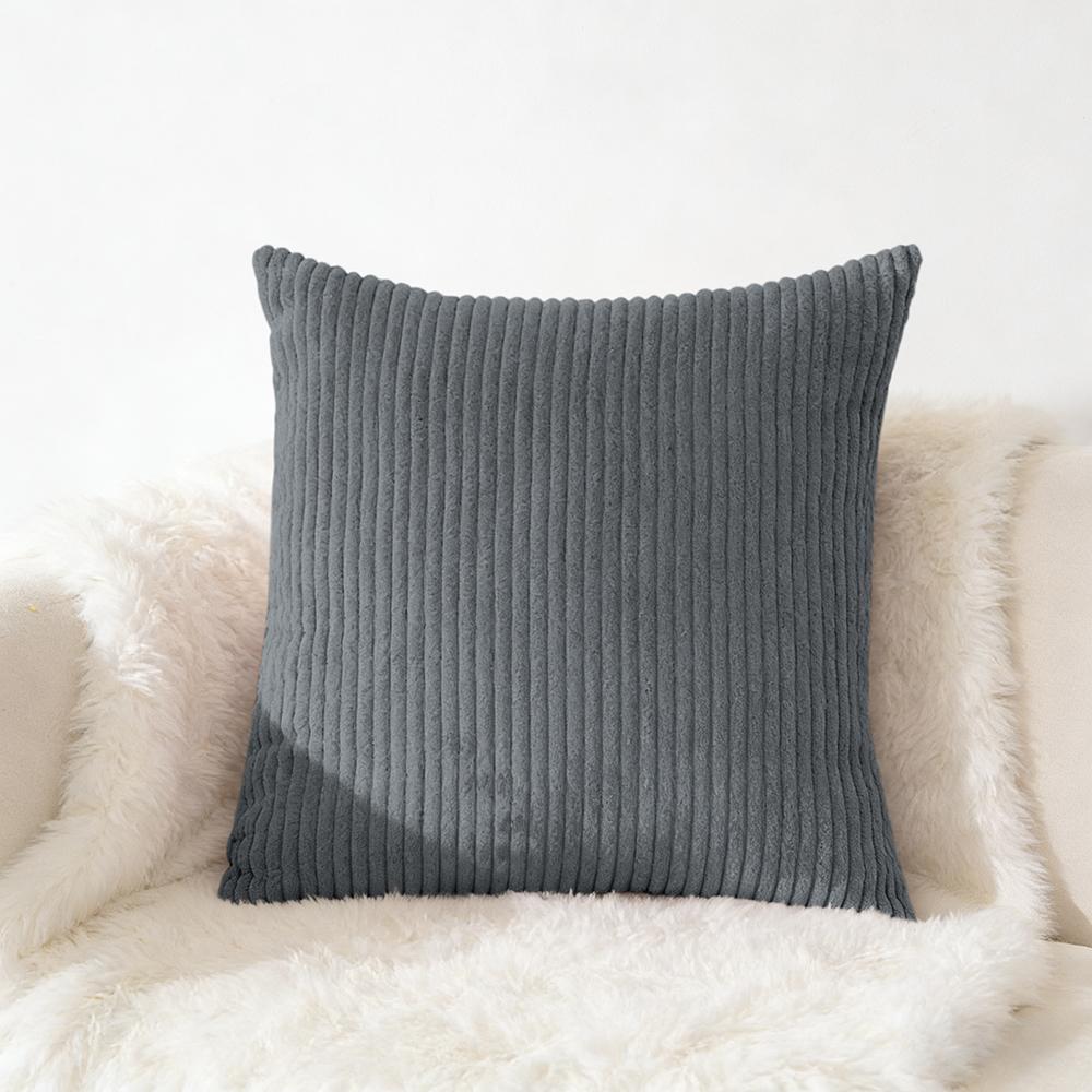 Cord Kissenbezug 40x40 45x45 50x50cm Weicher Plüsch Flanell Kissenbezug Flauschiger Sofakissenbezug für Sofa Wohnzimmer Dekoration