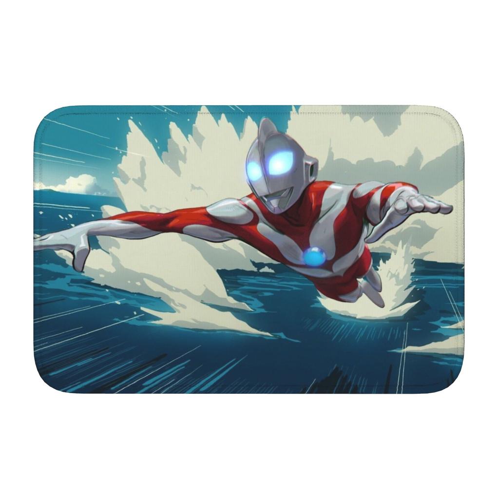 Ultramanes Anime Doormat Anti-Slip Bath Kitchen Welcome Mat Living Room Door Floor Entrance Carpet Rug Footpad