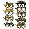 Decoration Paper Party Glasses Retirement Theme Game Photo Props Vzard Mask