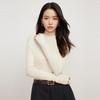 Women's Slim Fit Half-Turtleneck Long Sleeve Knit Top