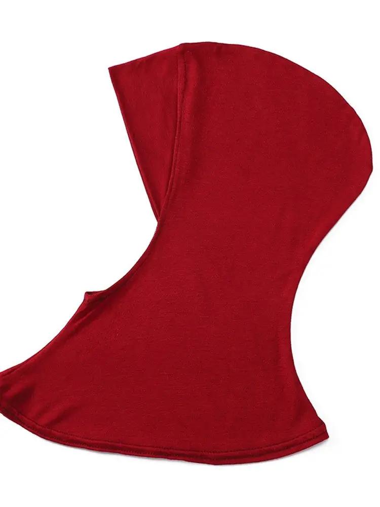 21Colors Soft Modal Elastic Basic Inner Turban Cap Muslim Women Solid Color Wrap Hijab Hats Wear Directly Headscarf Underscarf